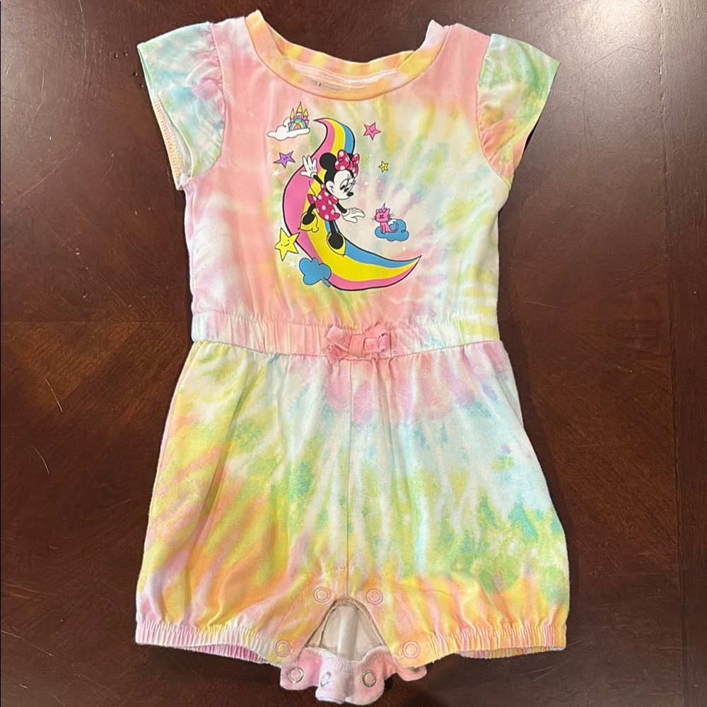Disney Minnie Mouse Tie Dye Romper